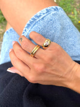 Charger l'image dans la galerie, Chevalière Coeur Diamant Taille Rose