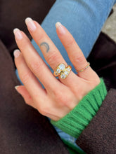 Charger l'image dans la galerie, Bague Croisée Diamants Anciens