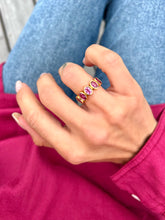 Charger l'image dans la galerie, Bague Saphirs Roses