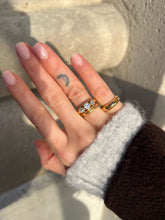 Charger l'image dans la galerie, Bague Trilogie Diamants Anciens Serti Clos