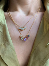 Charger l'image dans la galerie, Collier Trilogie Diamants Antiques