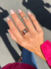 Charger l'image dans la galerie, Bague Jonc Rubis et Diamant