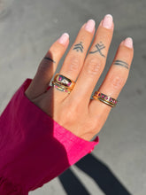 Charger l'image dans la galerie, Bague Jonc Rubis et Diamant