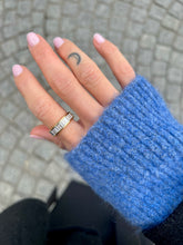 Charger l'image dans la galerie, Demi Alliance Diamants Baguettes