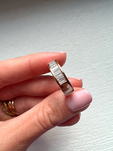 Charger l'image dans la galerie, Demi Alliance Diamants Baguettes