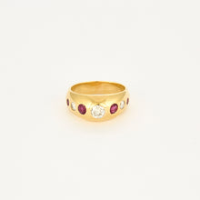 Charger l&#39;image dans la galerie, Bague Jonc Diamants et Rubis

