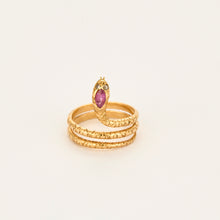 Charger l&#39;image dans la galerie, Bague Serpent Marquise Rose
