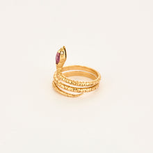 Charger l&#39;image dans la galerie, Bague Serpent Marquise Rose
