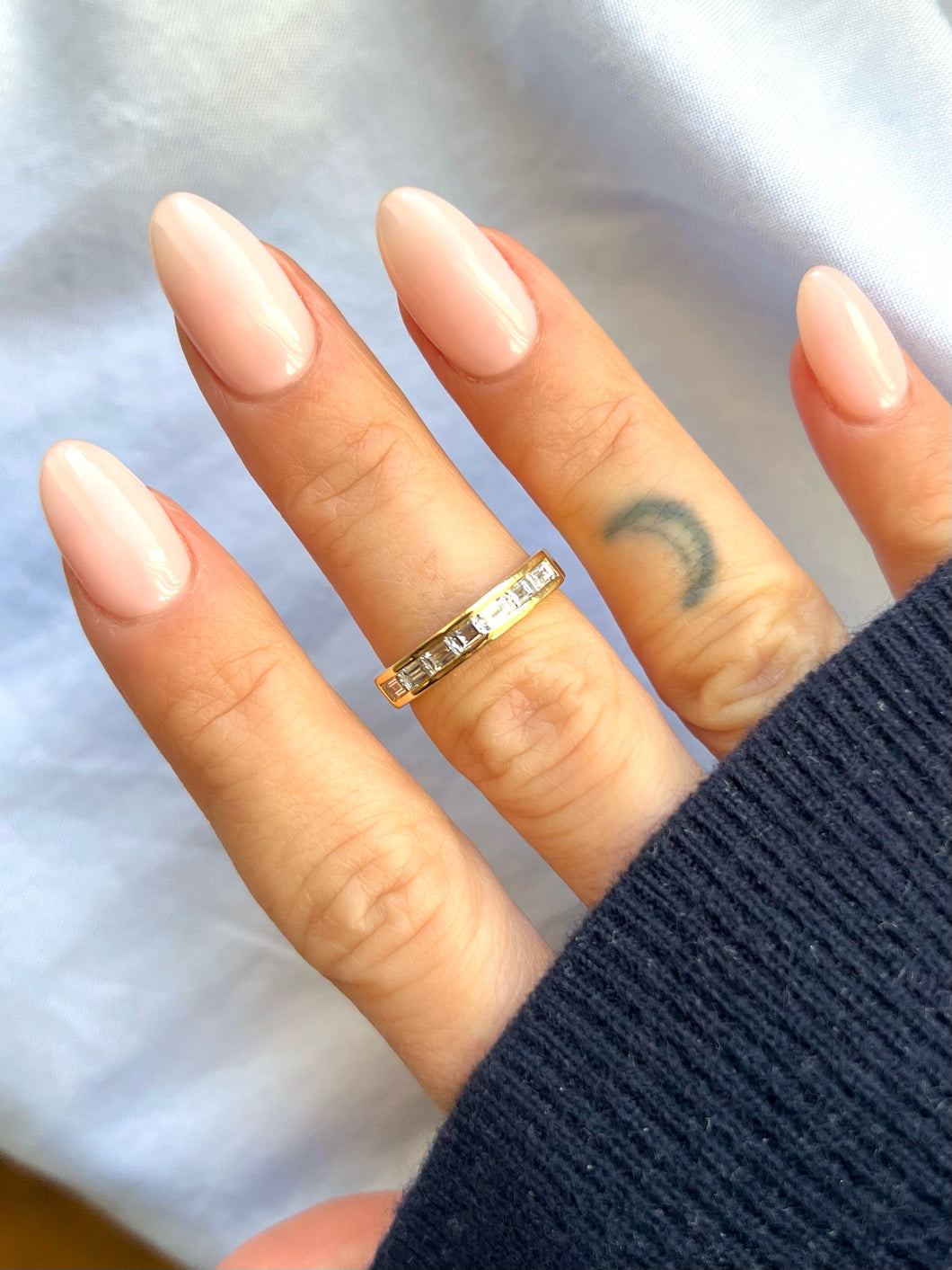 Bague 7 Diamants Baguettes